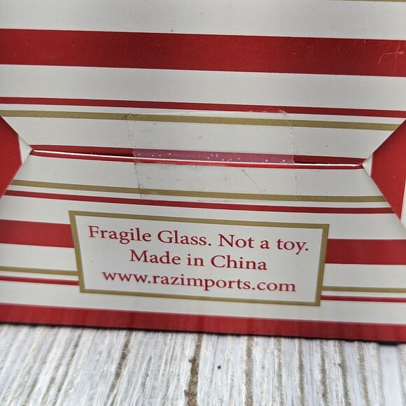 Eric Cortina Collection Santa Mug Glass‎ Ornament Holiday Christmas EC Boxed New - Picture 6 of 6